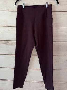 Women’s High-Waist Leggings in Deep PlumSize Large Gym Walking Rinning